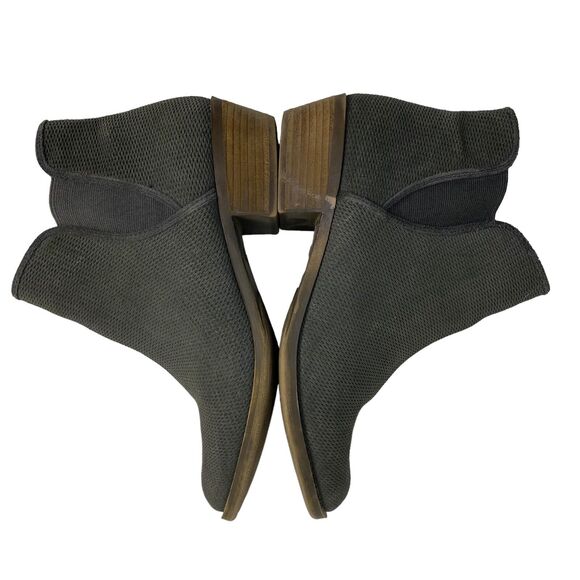 KENSIE Gerona Leather Perforated Dark Gray Booties Size 9 Womens Zipper - Picture 8 of 11